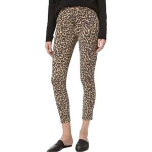 J Brand Mid-Rise Skinny Ankle Jeans Women’s 24 Classy Golden Leopard Print